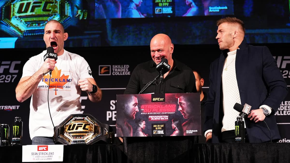 UFC 297 press conference highlights