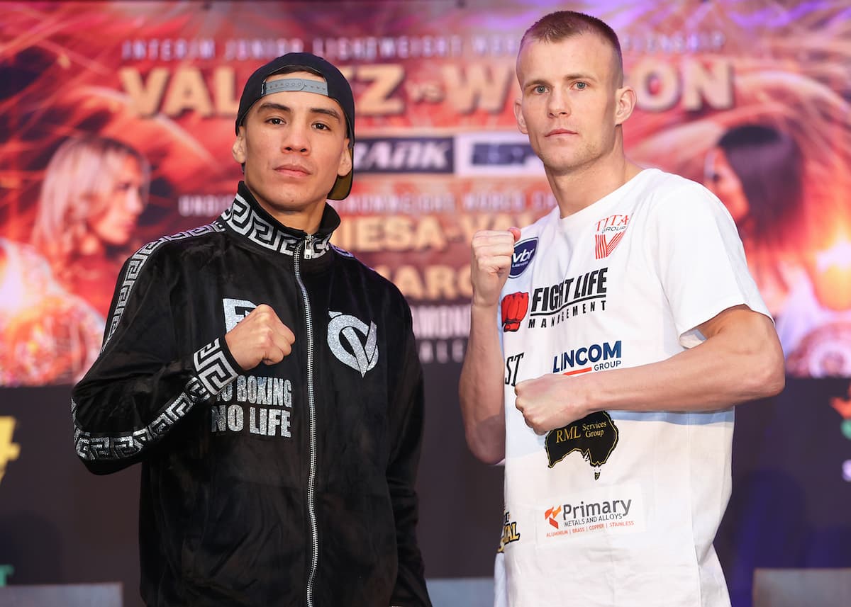 Oscar Valdez: I expect that same Liam Wilson, who sent Navarrete to the ...