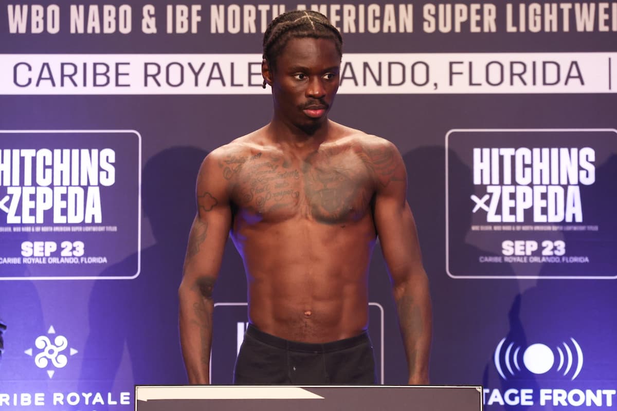 Richardson Hitchins Vs Gustavo Daniel Lemos On Weight In Las Vegas