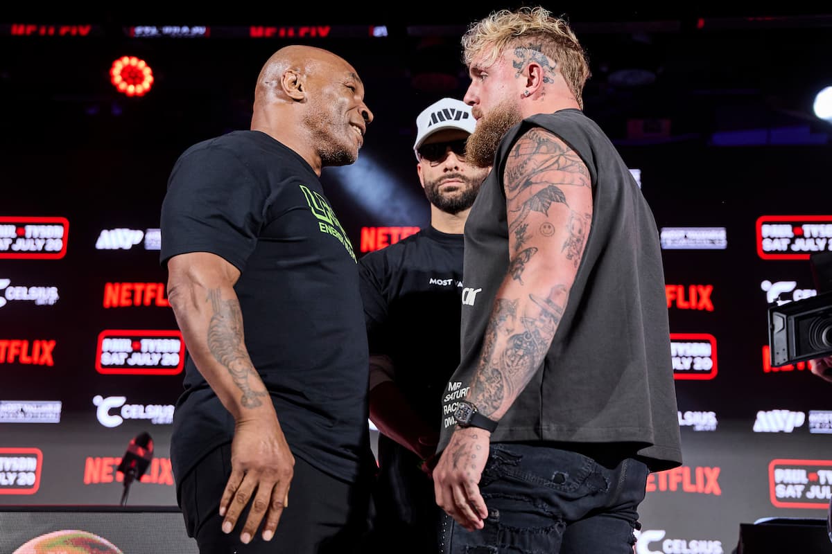 Mike Tyson and Jake Paul go face to face
