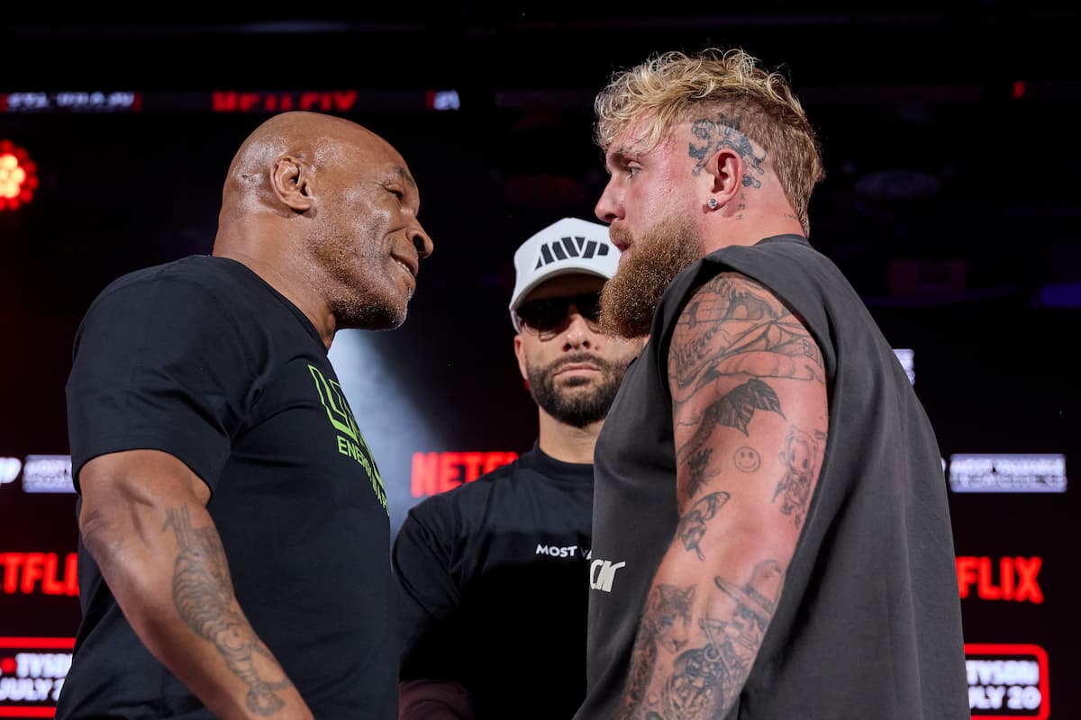 Mike Tyson and Jake Paul go face to face