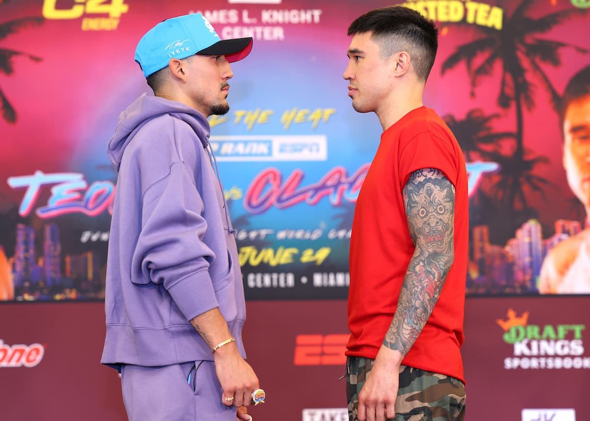 Teofimo Lopez and Steve Claggett go face to face