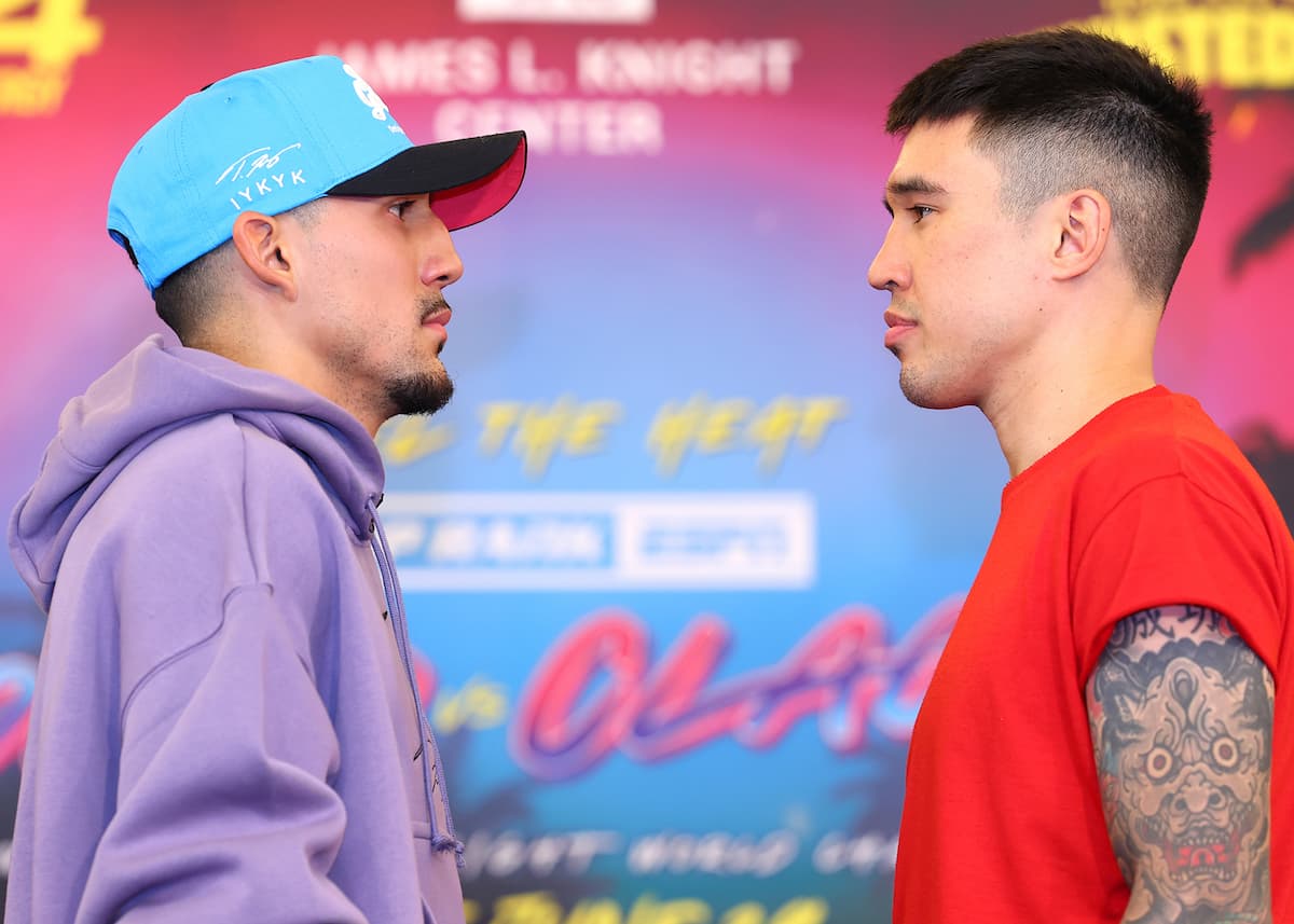 Teofimo Lopez and Steve Claggett go face to face