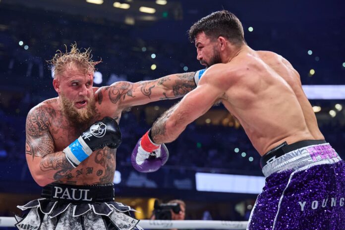 Jake Paul drops and stops Mike Perry in Tampa, Florida