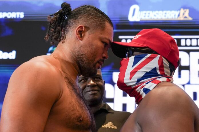 Joe Joyce faces Derek Chisora live from O2 Arena in London