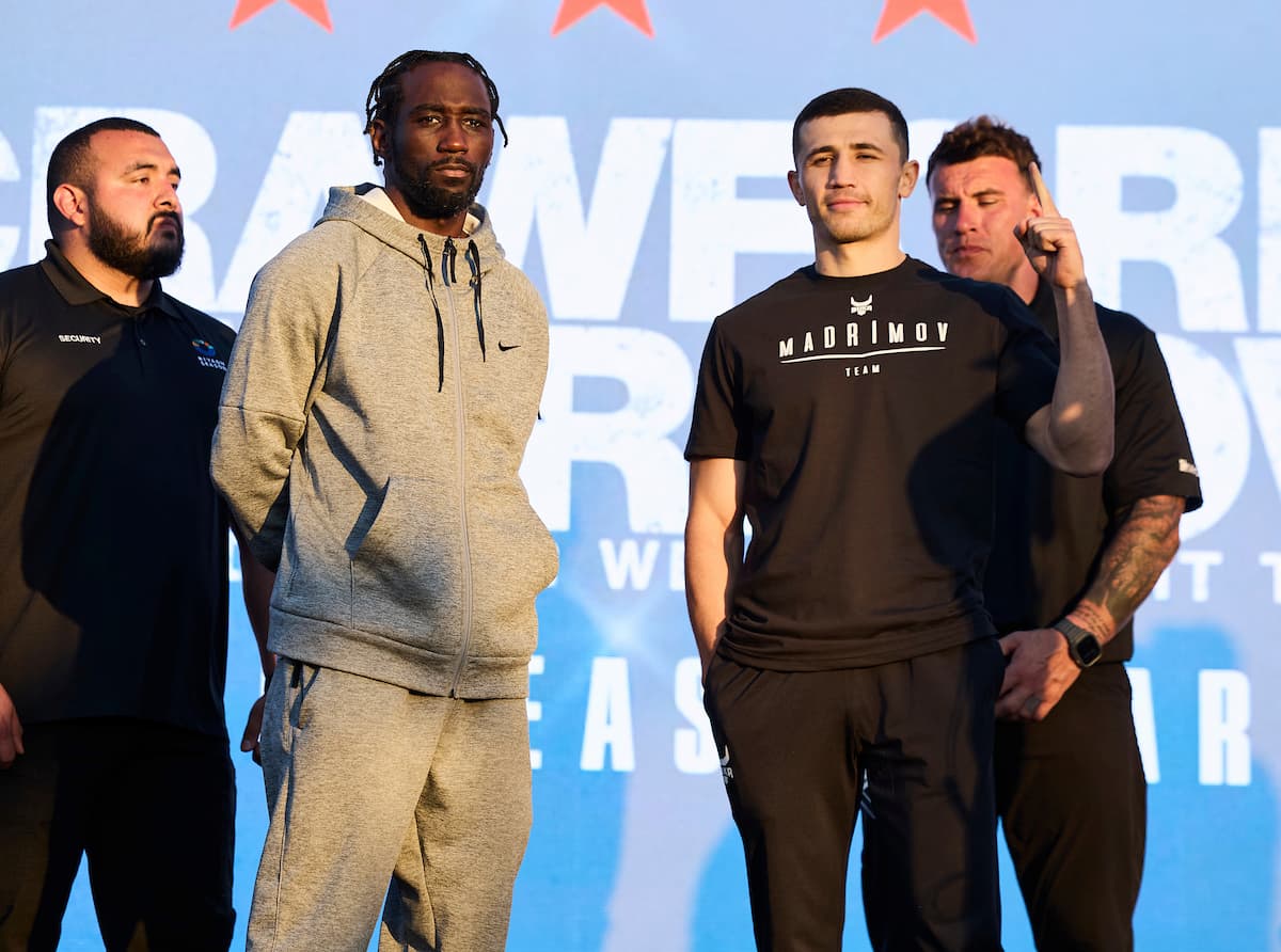 Terence Crawford and Israil Madrimov