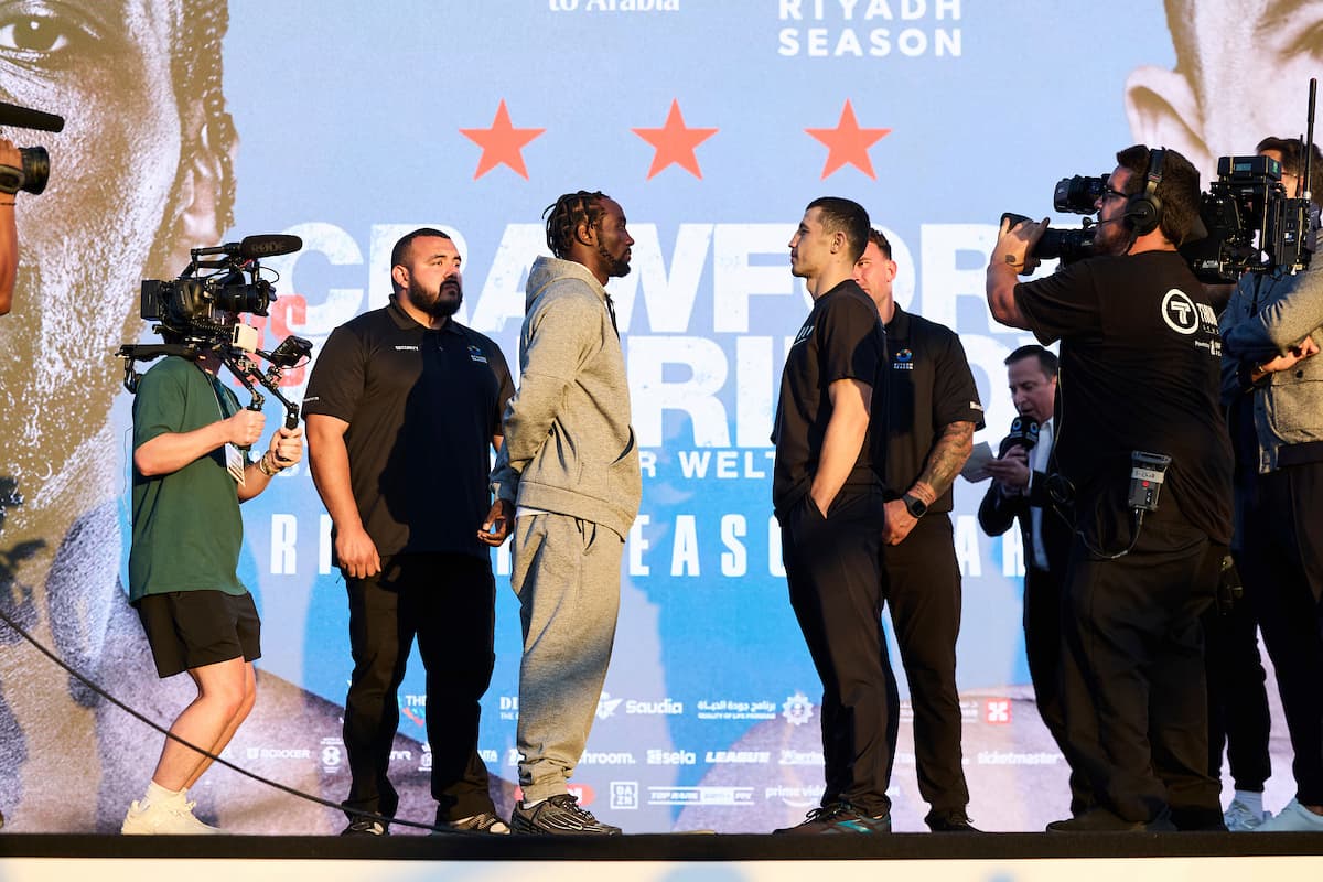 Terence Crawford vs Israil Madrimov faceoff