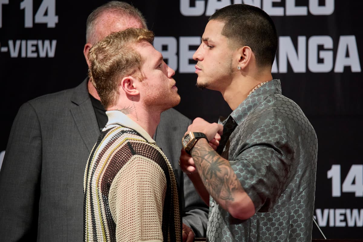 Canelo Alvarez vs Edgar Berlanga faceoff