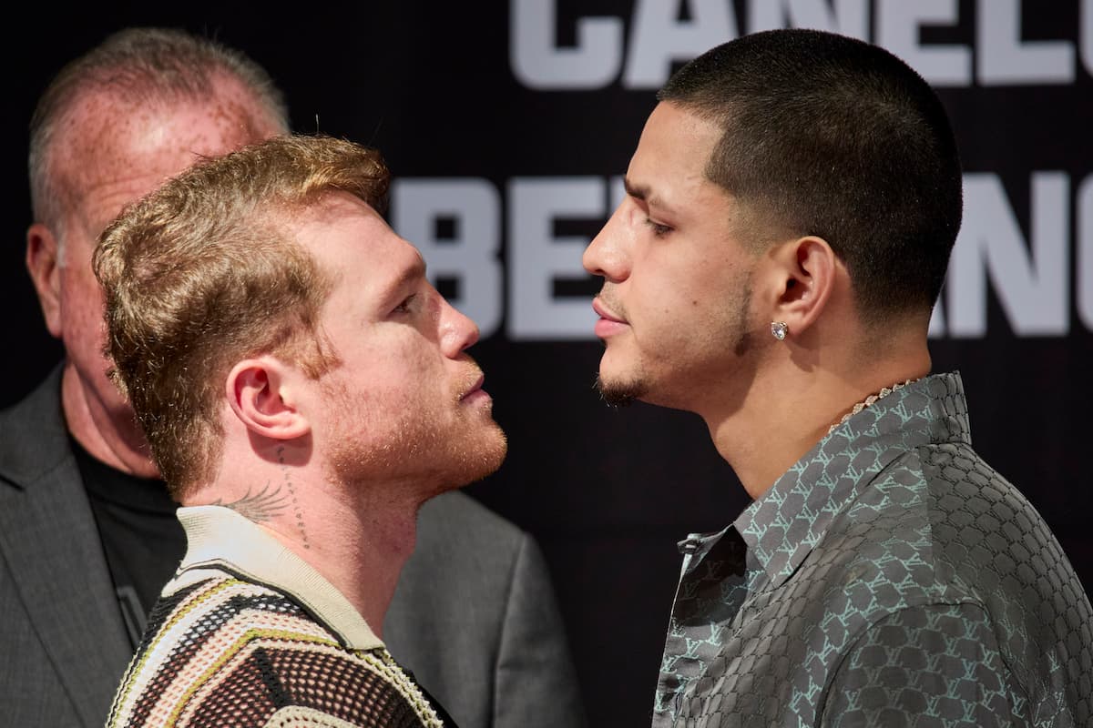 Canelo Alvarez vs Edgar Berlanga faceoff