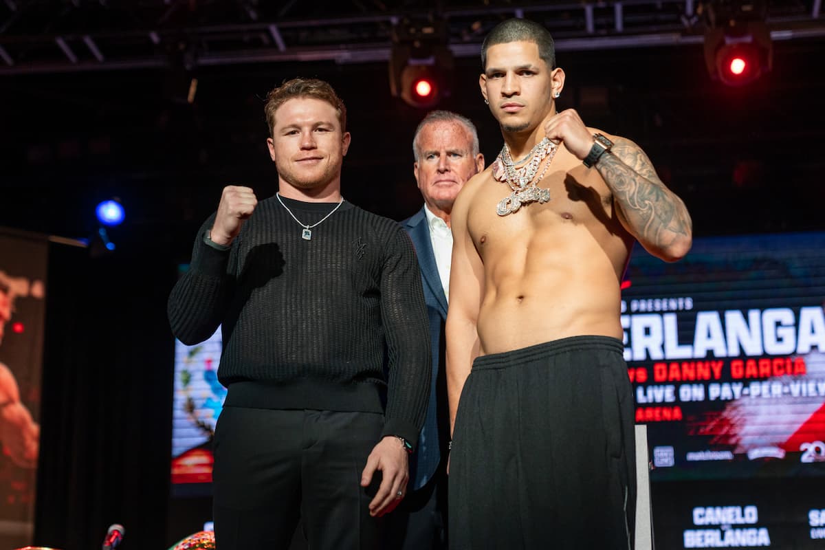 Canelo Alvarez and Edgar Berlanga