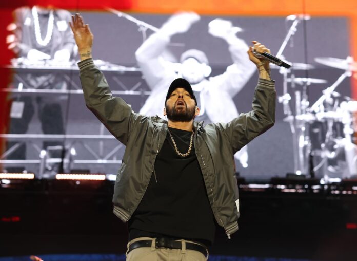 Eminem performs at Crawford vs Madrimov world championship event in LA