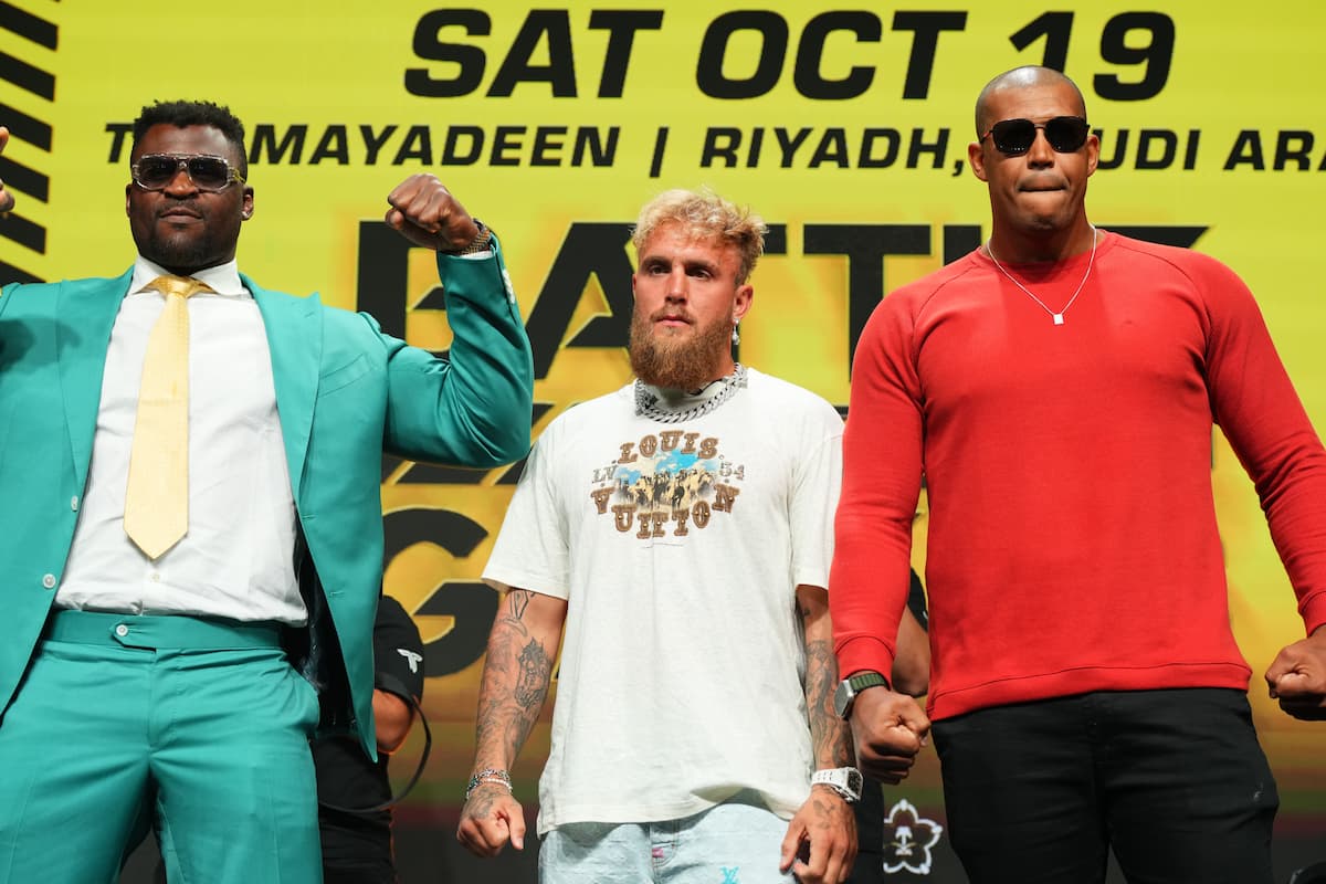 Francis Ngannou, Jake Paul and Renan Ferreira