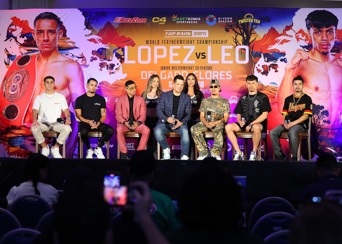 Luis Alberto Lopez vs Angelo Leo press conference