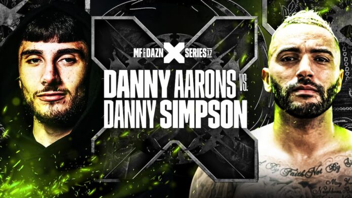 Danny Aarons vs Danny Simpson tops Misfits Boxing 17 live from Dublin, Ireland