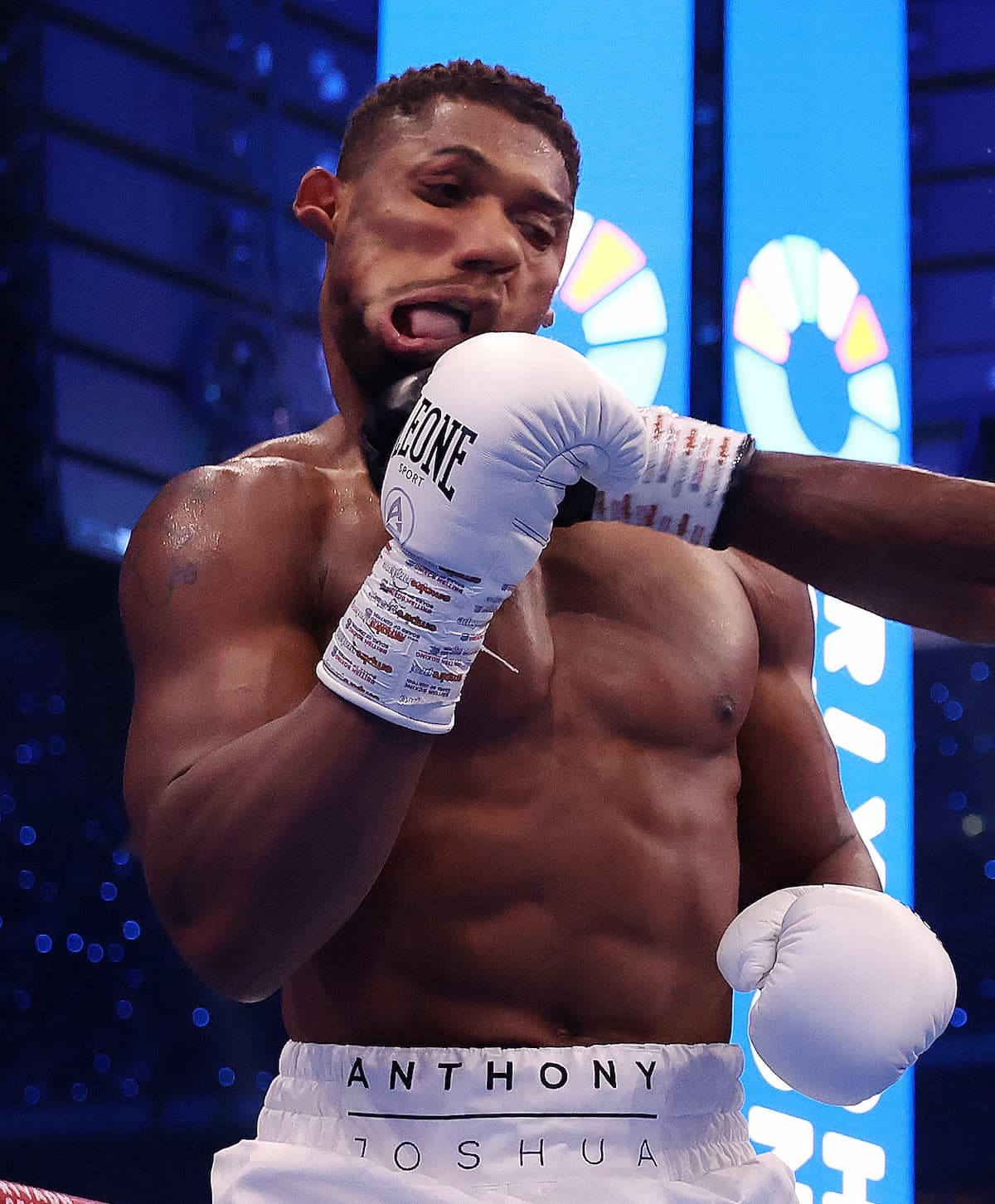 Anthony Joshua punched