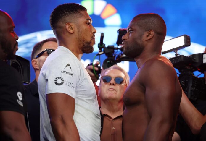 Anthony Joshua faces Daniel Dubois live from Wembley Stadium in London