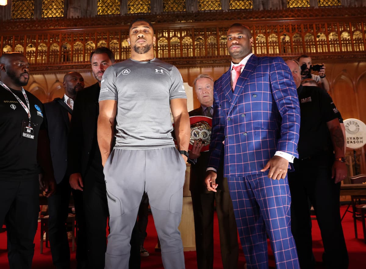 Anthony Joshua and Daniel Dubois