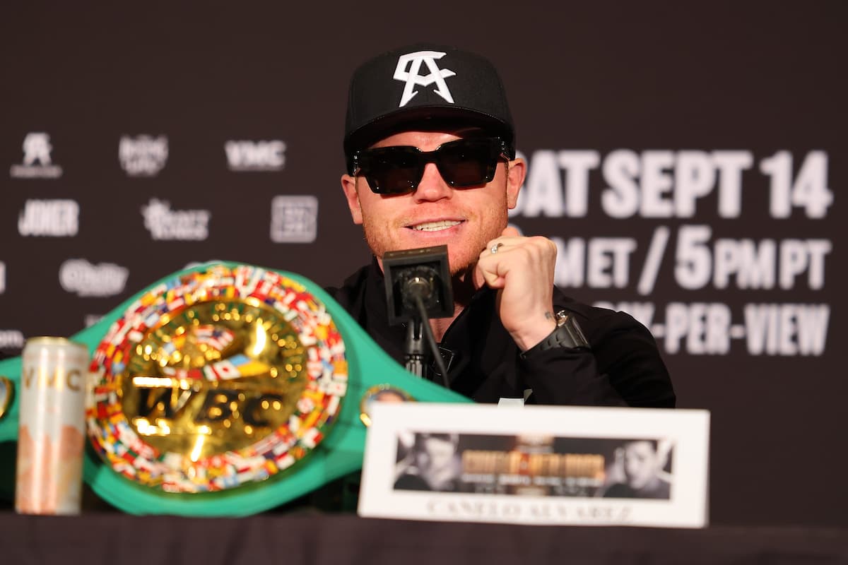 Canelo Alvarez at press conference