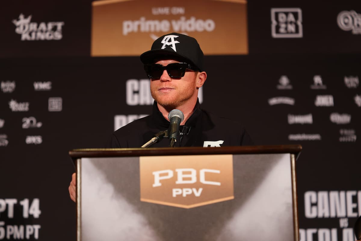 Canelo Alvarez at press conference