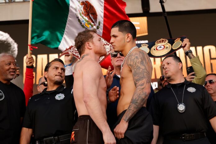 Canelo Alvarez faces Edgar Berlanga live from T-Mobile Arena in Las Vegas