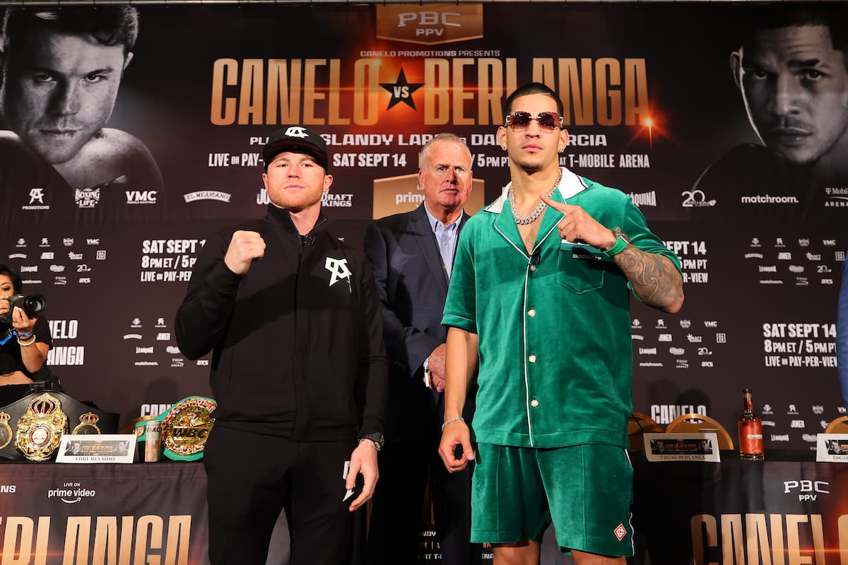 Canelo Alvarez and Edgar Berlanga