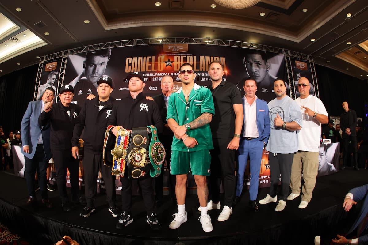 Canelo Alvarez vs Edgar Berlanga press conference participants