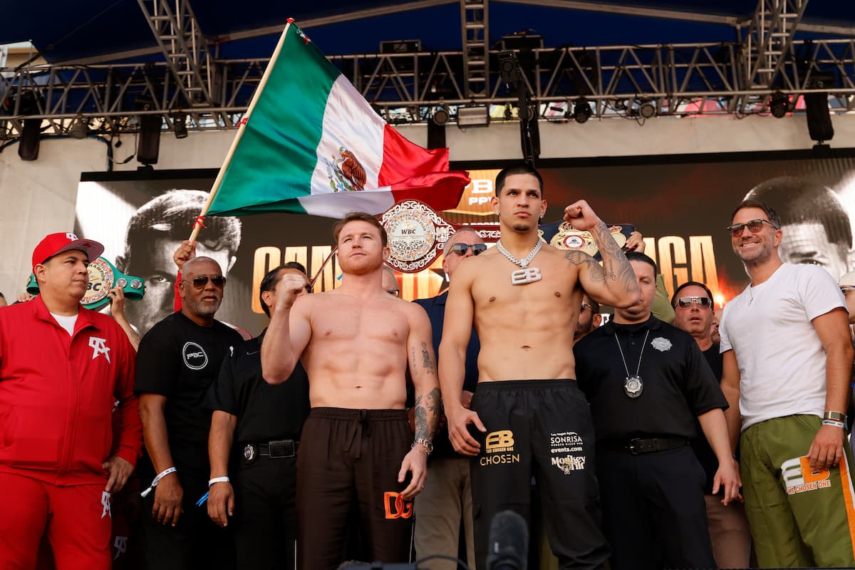 Canelo Alvarez and Edgar Berlanga