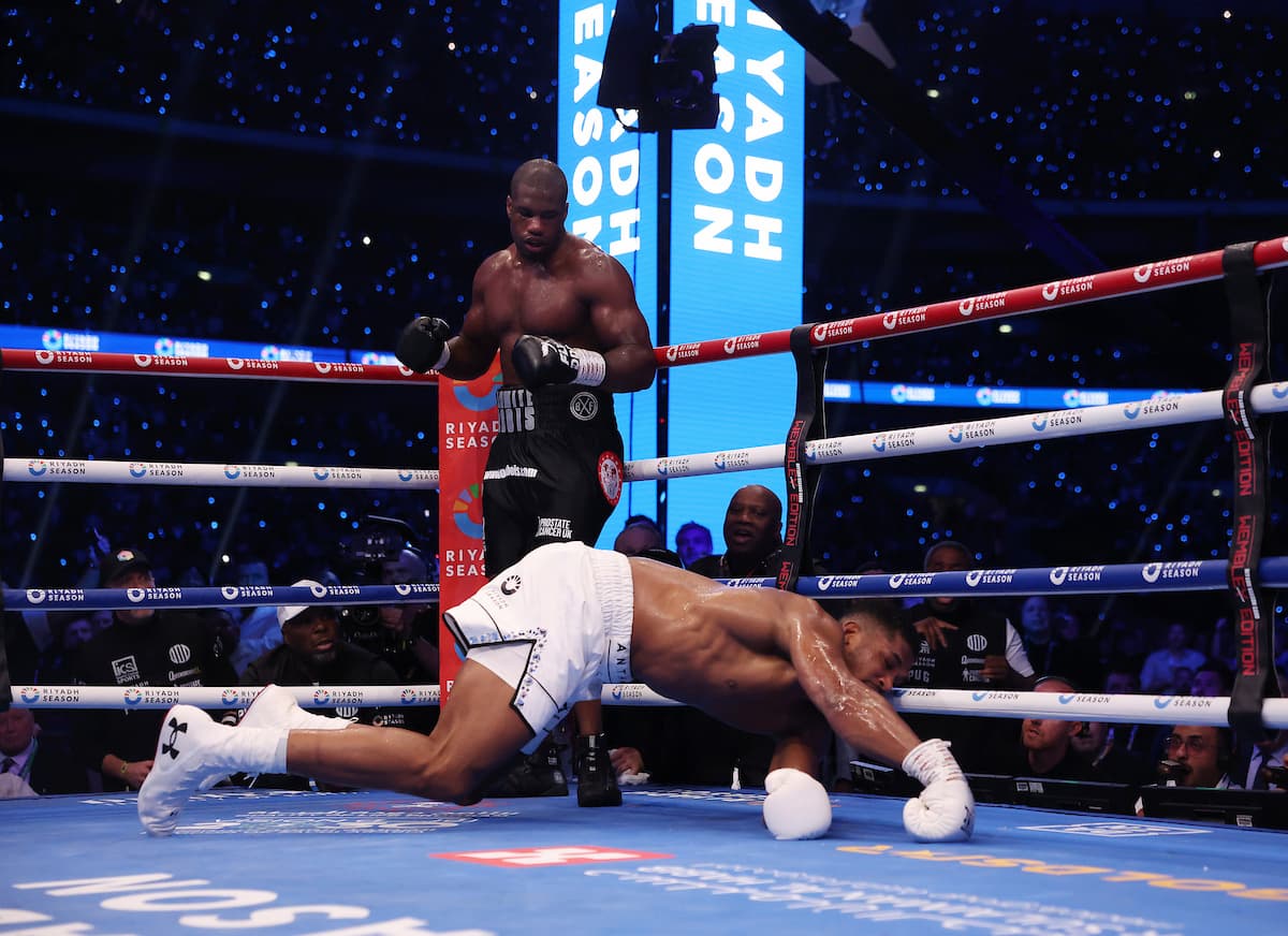 Daniel Dubois drops Anthony Joshua