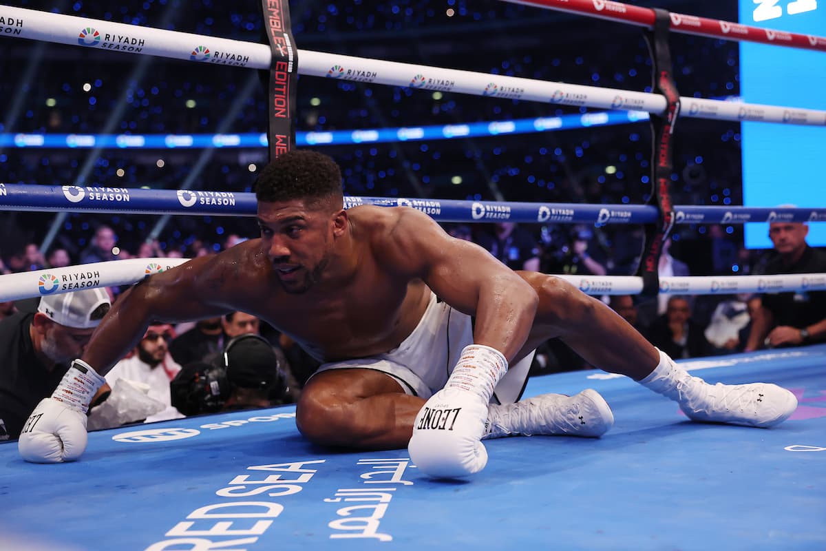 Anthony Joshua down