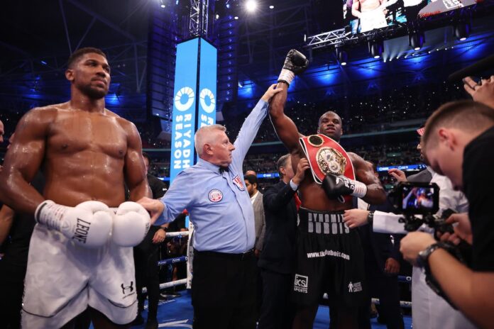 Daniel Dubois victorious over Anthony Joshua in London