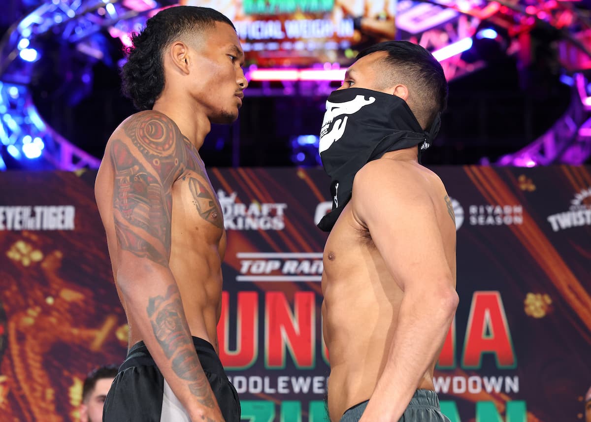 Demler Zamora and Gerardo Antonio Perez go face to face