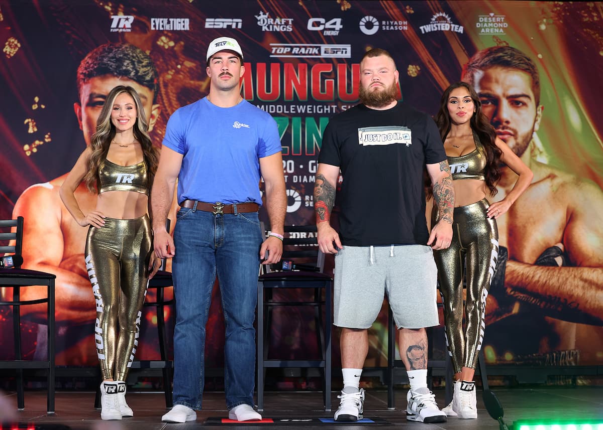 Richard Torrez Jr and Joey Dawejko at the press conference