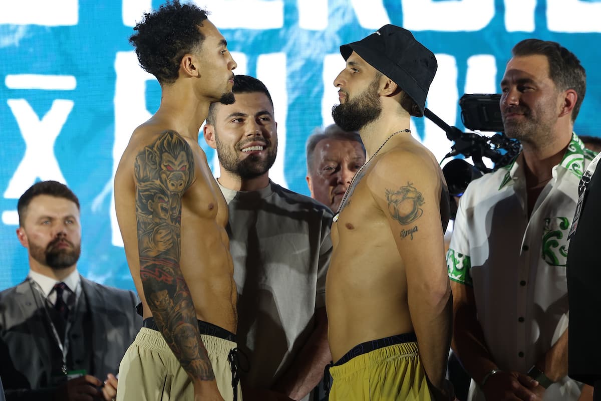 Ben Whittaker and Liam Cameron come face to face