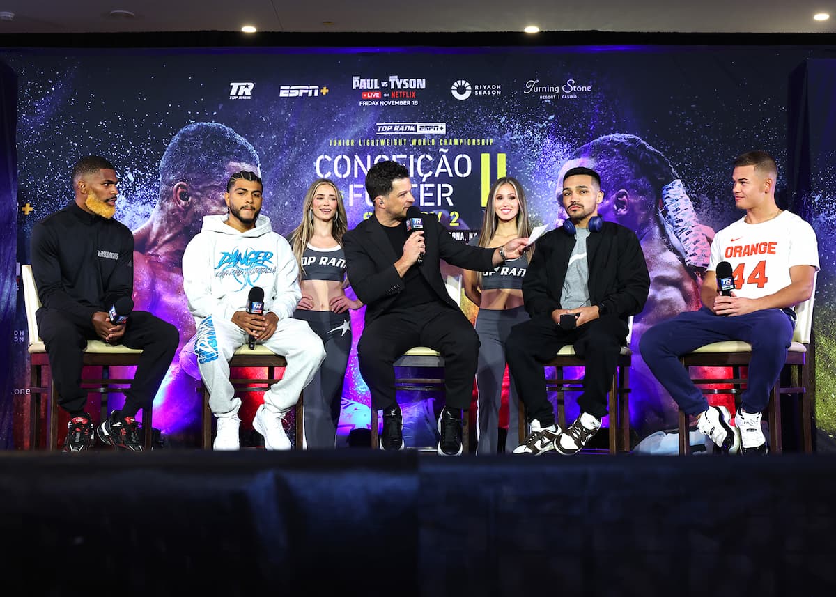 Conceicao vs Foster 2 undercard fighters at the press conference