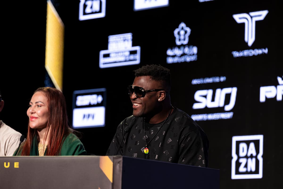 Cris Cyborg and Francis Ngannou