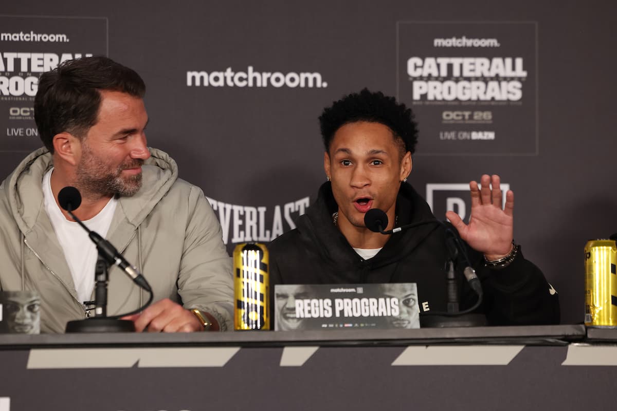 Eddie Hearn and Regis Prograis