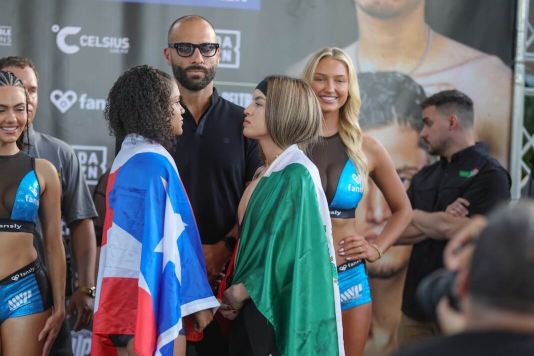 Photos Krystal Rosado Vs Perla Lomeli On Weight At Mvp 9 Full Card Set 5070