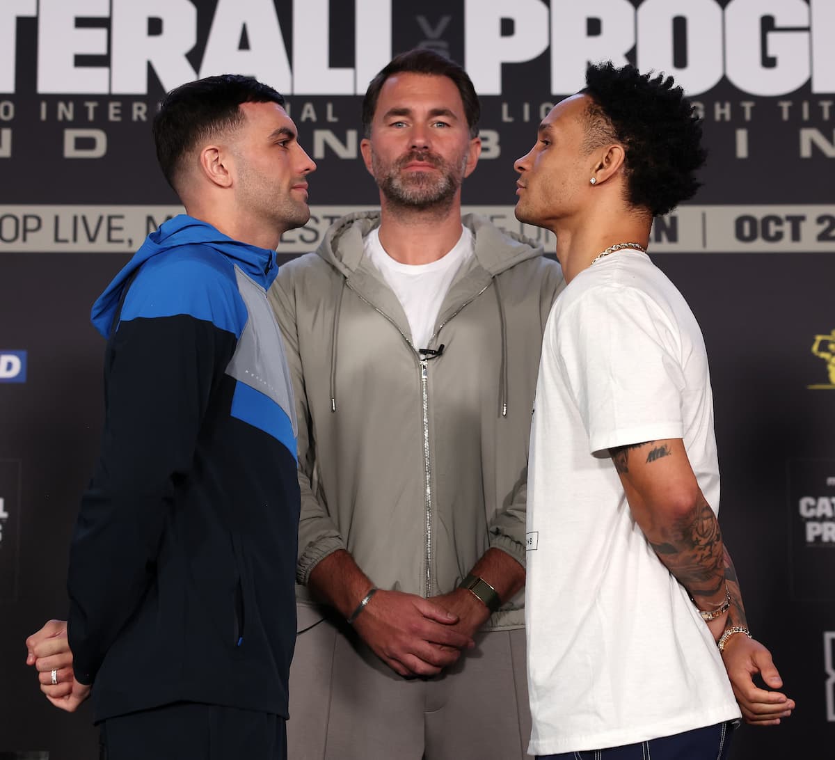 Jack Catterall and Regis Prograis go face-to-face