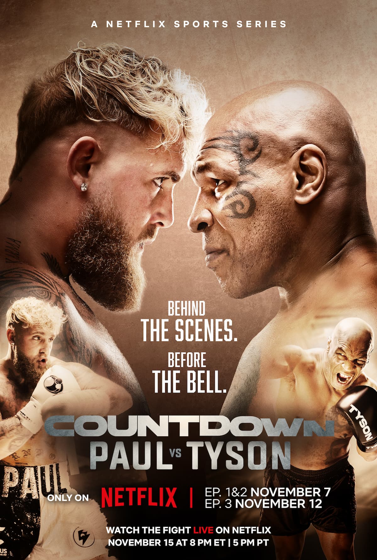 Countdown: Paul vs. Tyson Key Art