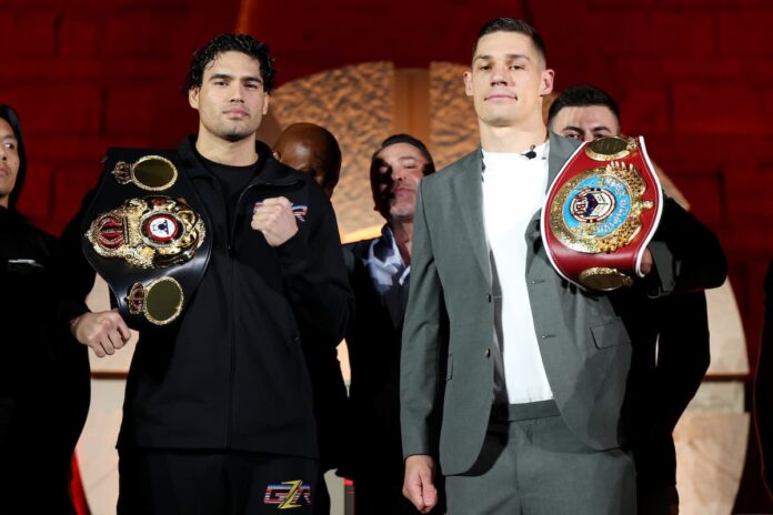 Gilberto Ramirez and Chris Billam-Smith at the press conference