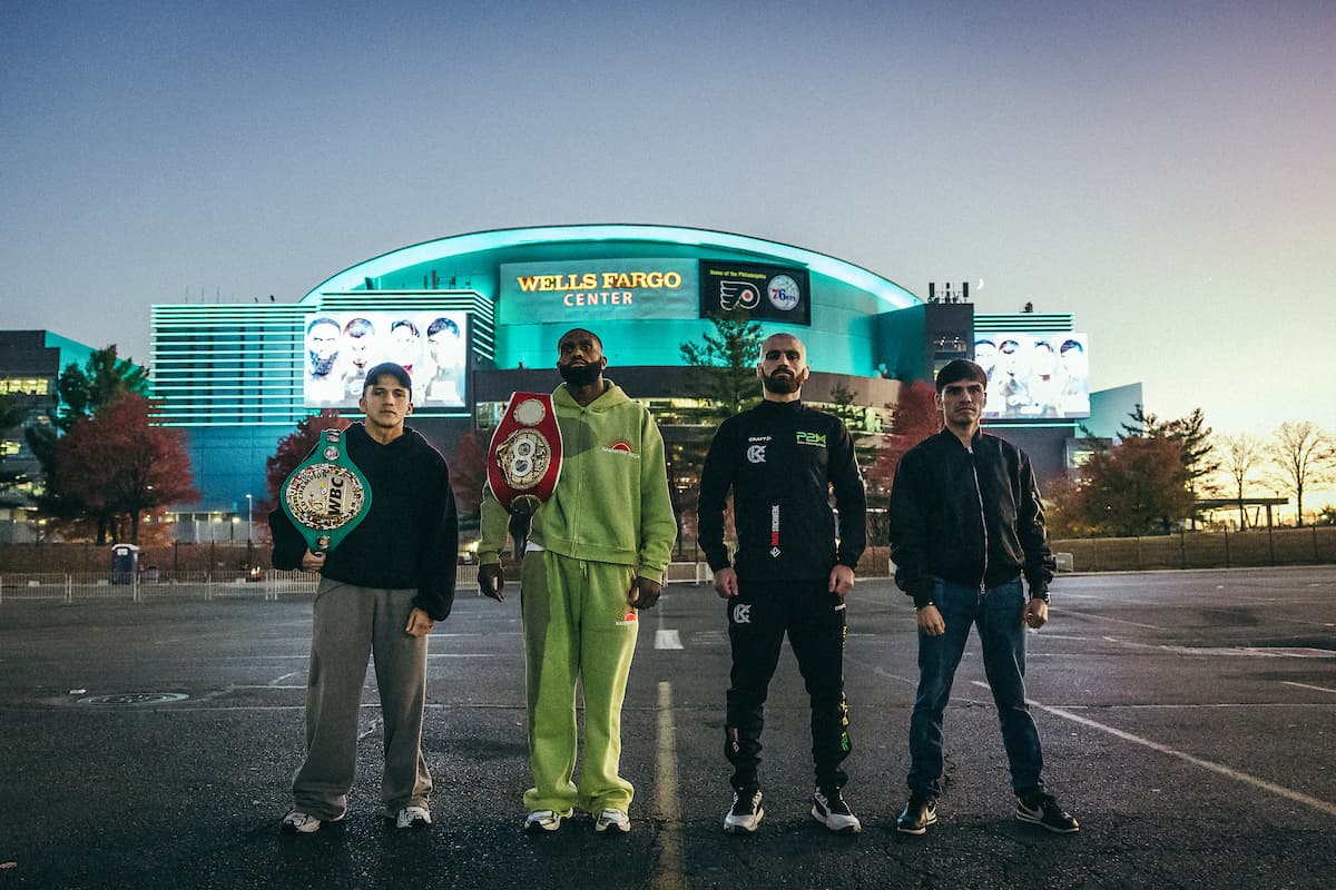 Jesse Rodriguez, Jaron Ennis, Karen Chukhadzhian and Pedro Guevara