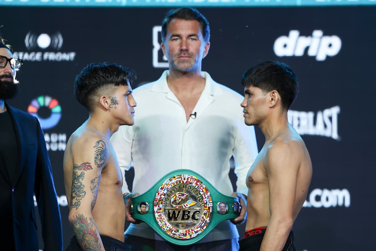 Jesse Rodriguez and Pedro Guevara go face to face