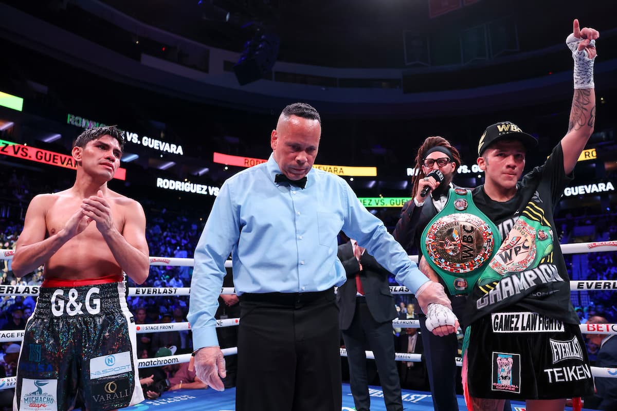 Jesse Rodriguez and Pedro Guevara post-fight