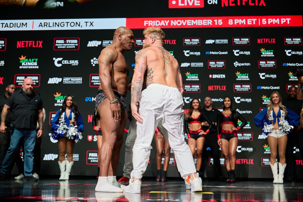 Mike Tyson and Jake Paul come face to face