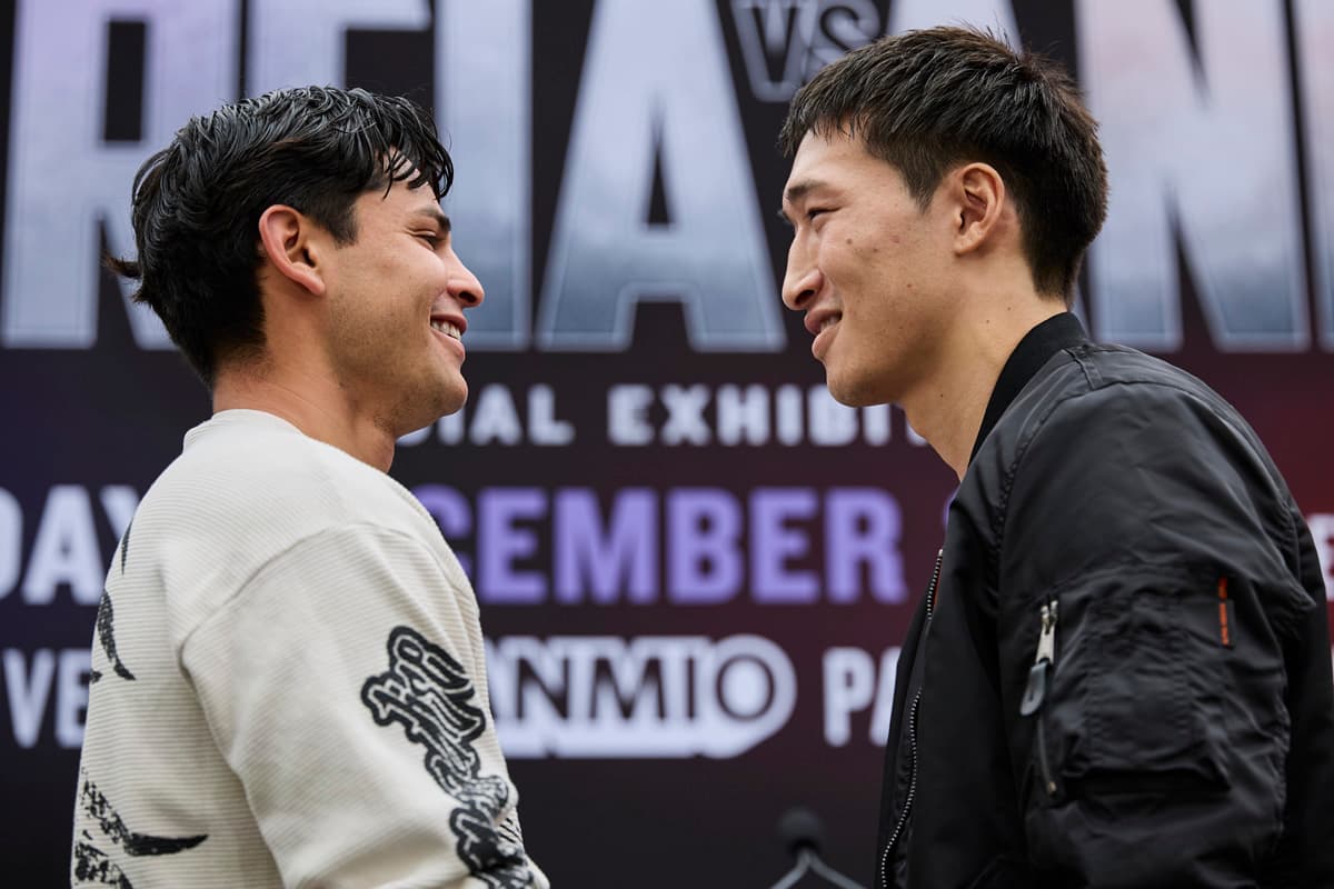 Ryan Garcia and Rukiya Anpo come face to face