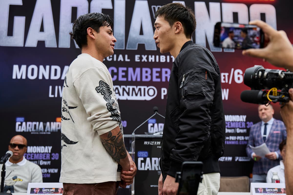 Ryan Garcia and Rukiya Anpo come face to face