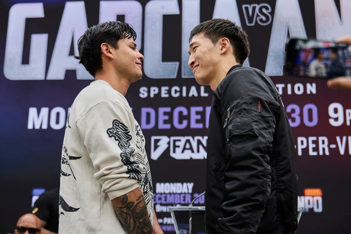 Ryan Garcia and Rukiya Anpo come face to face