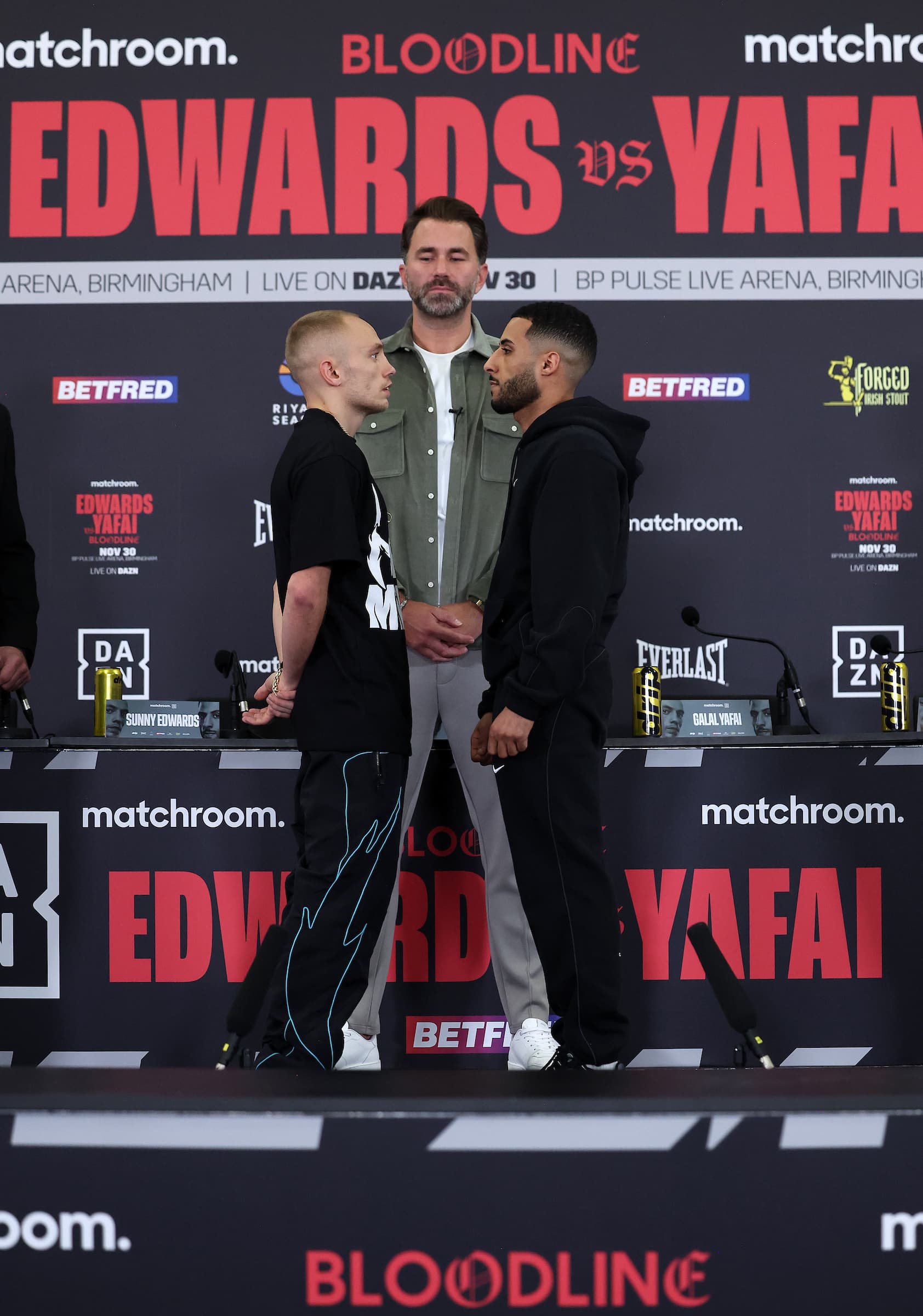 Sunny Edwards and Galal Yafai come face to face