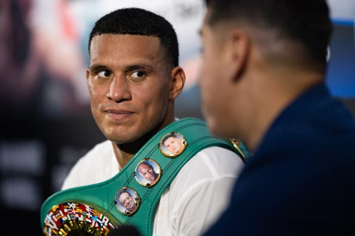 David Benavidez ahead of his fight against David Morrell in Las Vegas