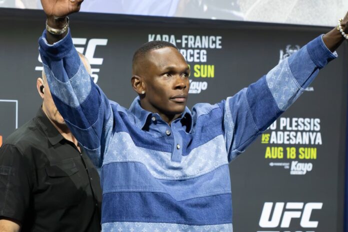 Israel Adesanya faces Nassourdine Imavov in the UFC Saudi Arabia main event